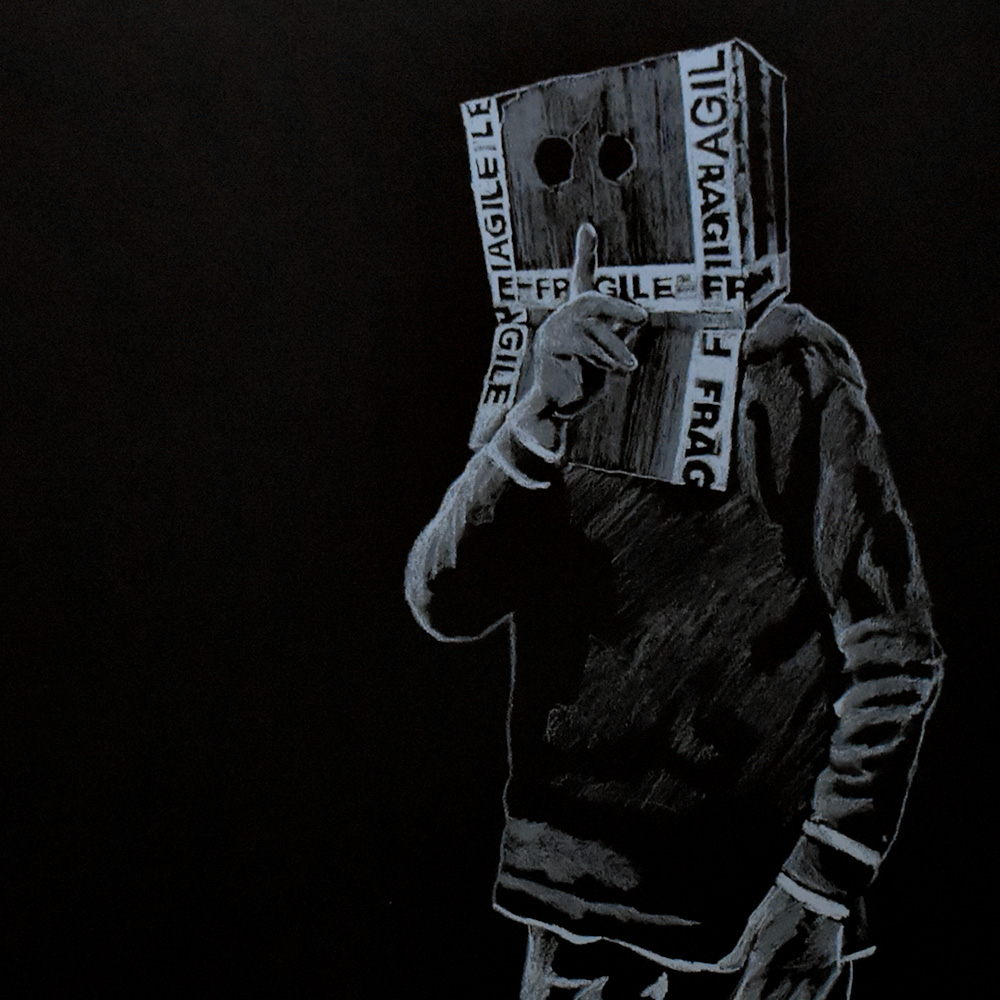 gonefellow boxhead artist proof print middle