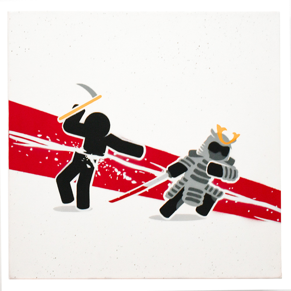 pahnl in two with one stroke original art