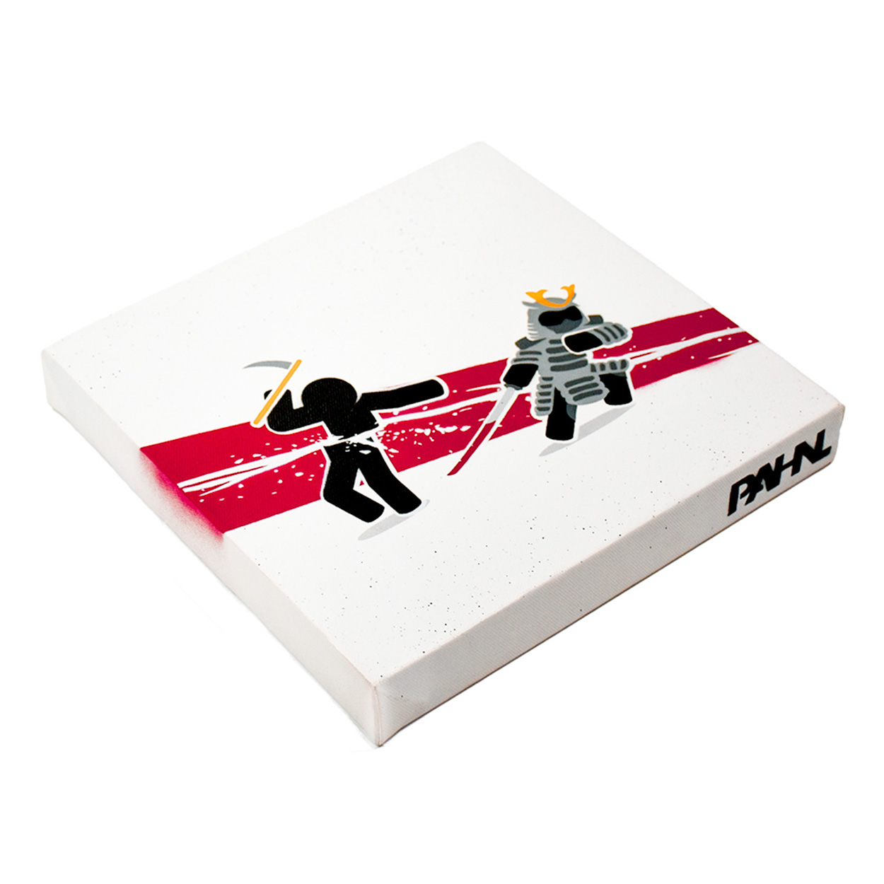 side view of pahnl in two with one stroke original art