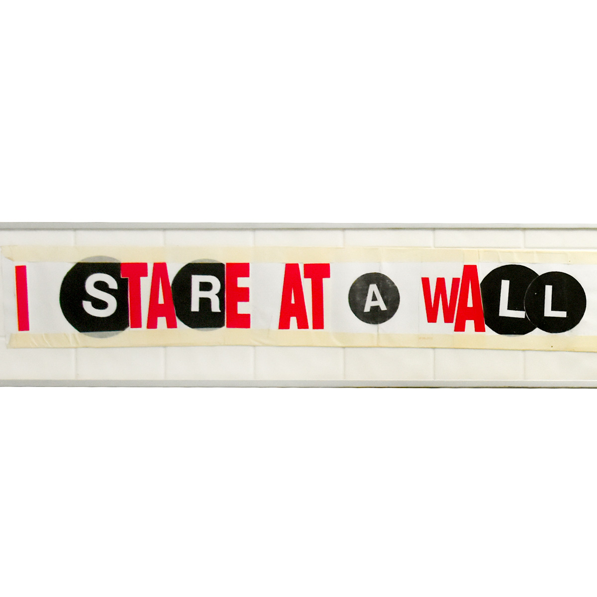 al diaz I Stare at the Wall/ SAMO(c) 4 the Indirectly... (Double Sided Original Artwork) middle