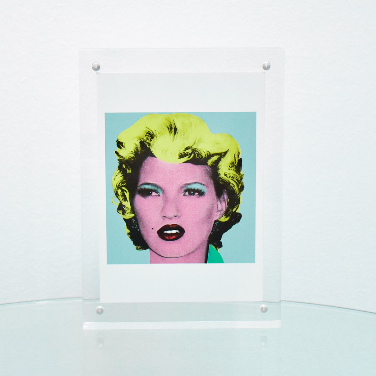 banksy kate crude oils showcard framed