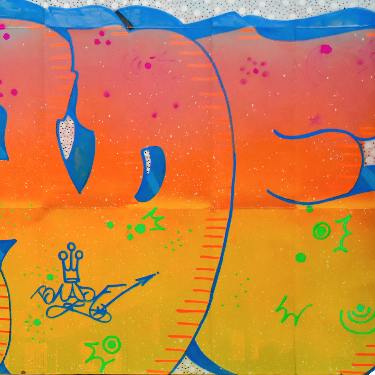 close up of middle from blade untitled 1 original artwork