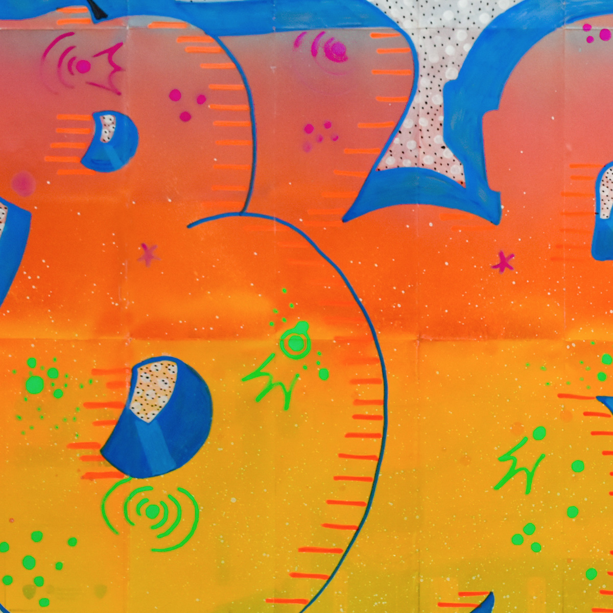 left side of blade untitled 1 original artwork