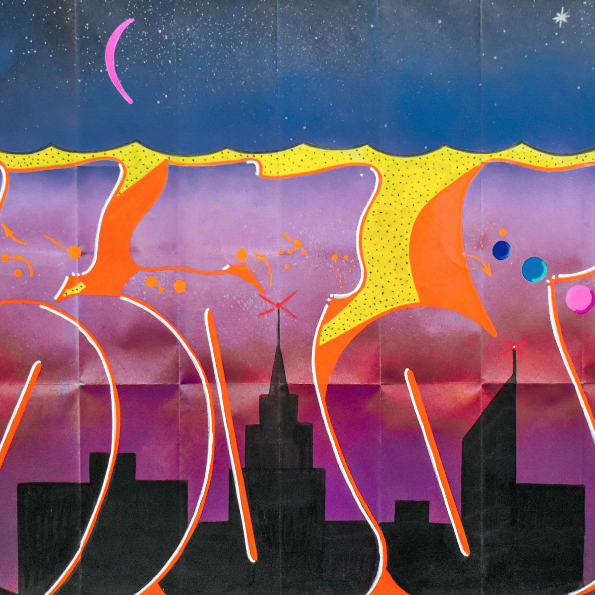 city details on blade untitled 3 original artwork