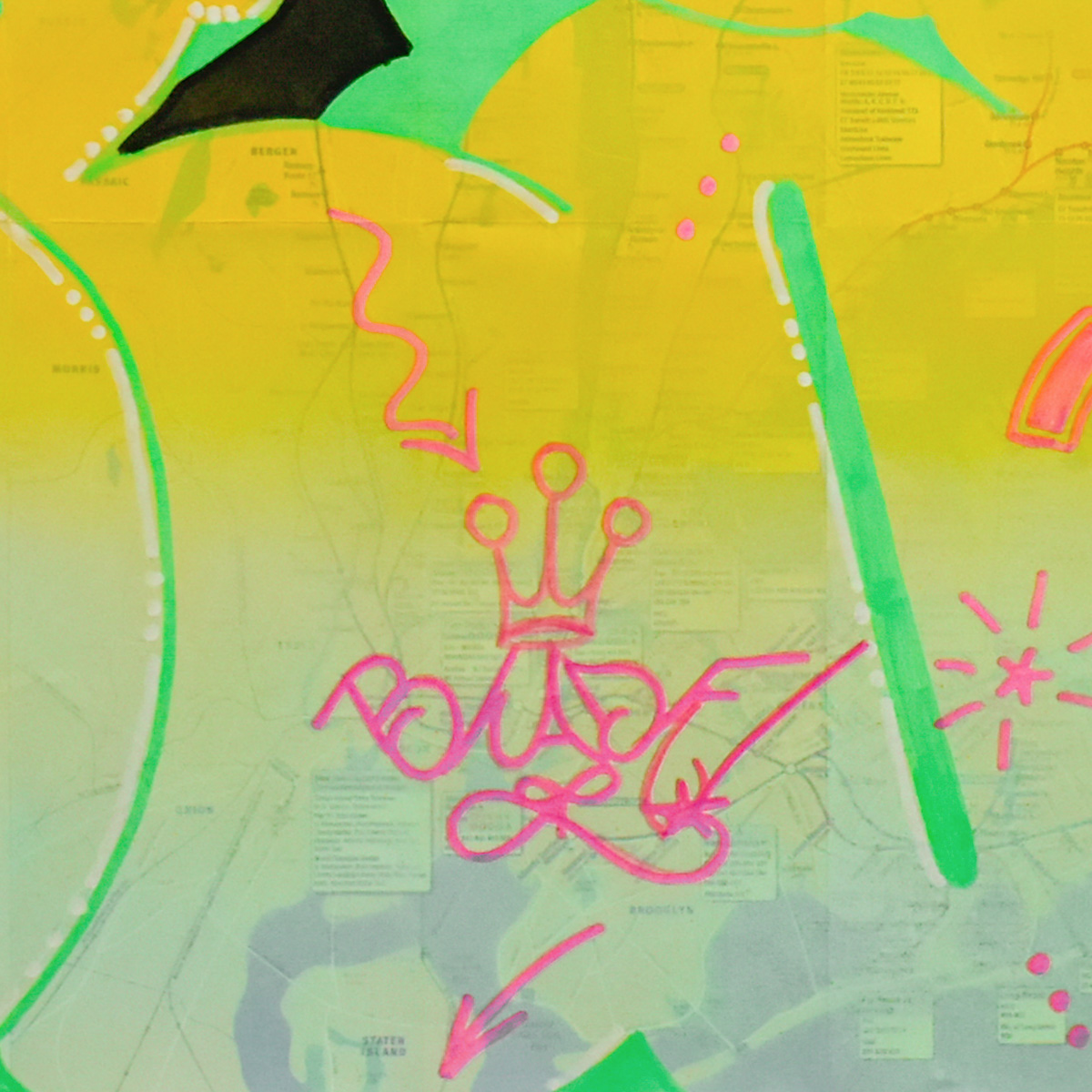 close up of blade crown signature on blade untitled 2 original artwork