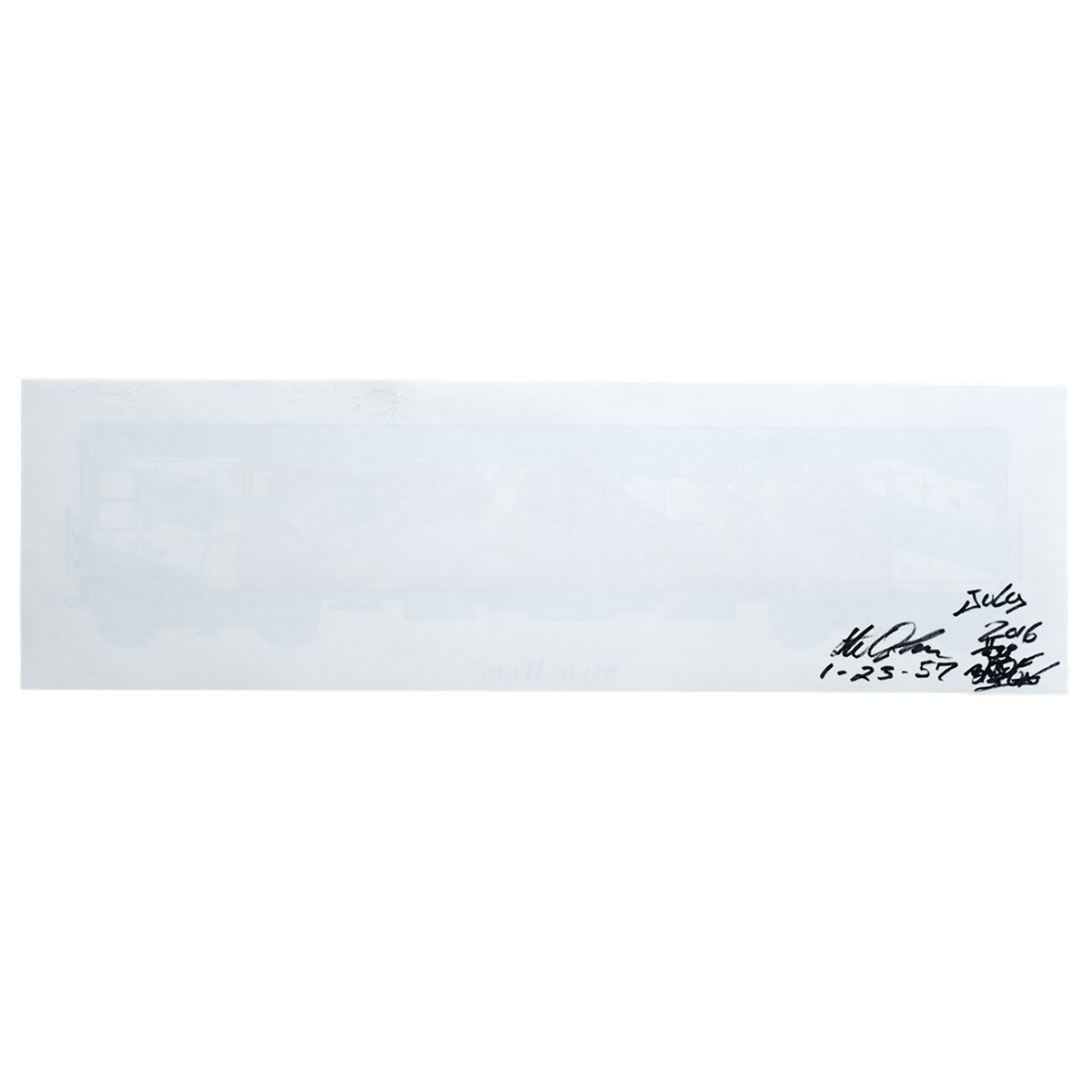 back of blade style wars original art