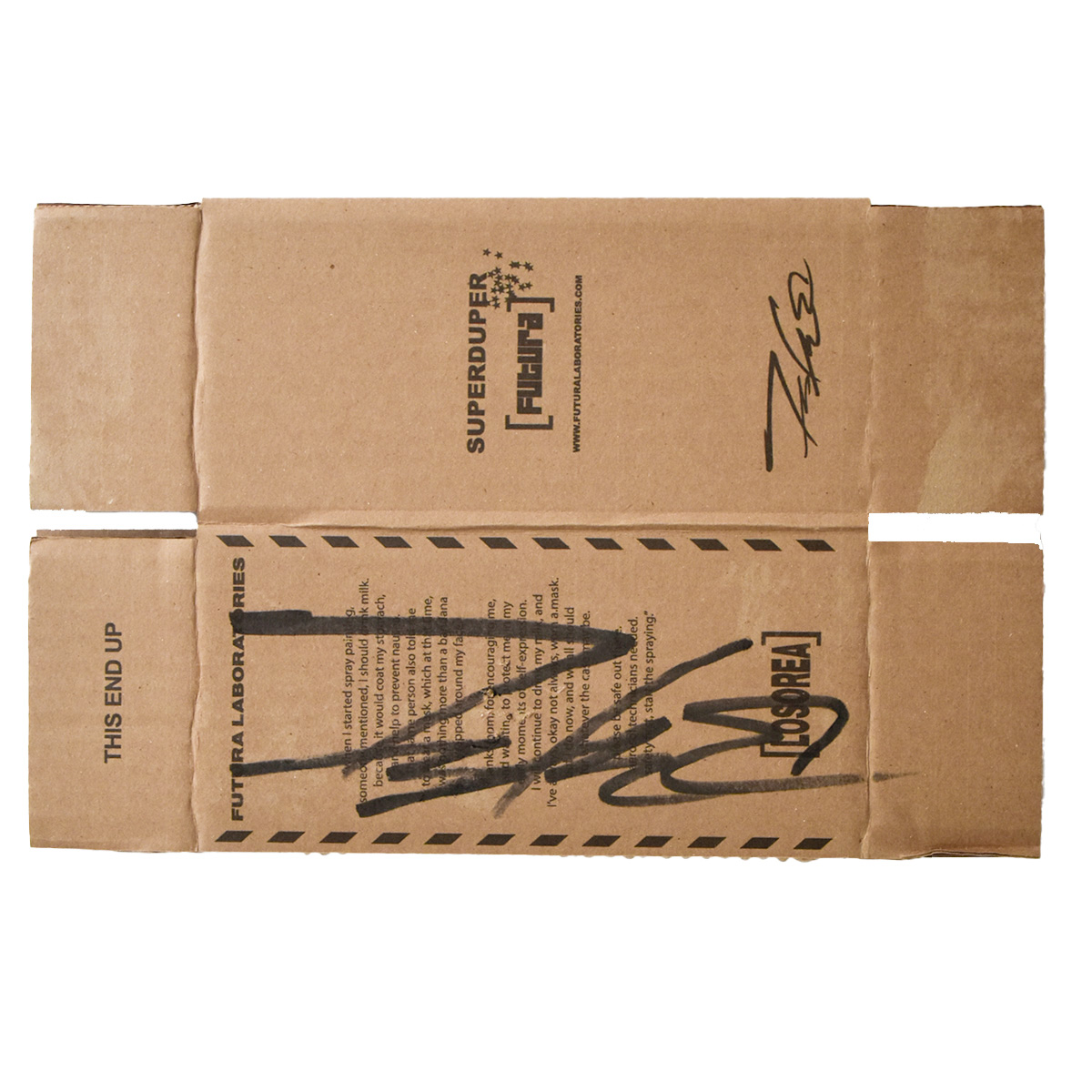 futura spray paint can signed box