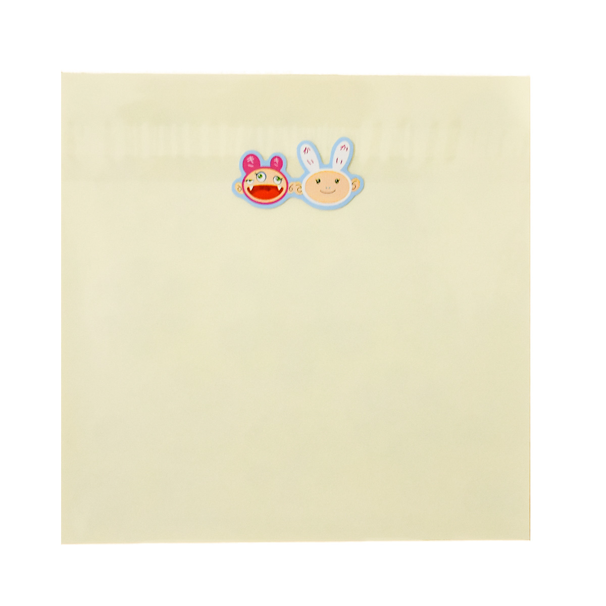 back of takashi murakami flower stickers pack
