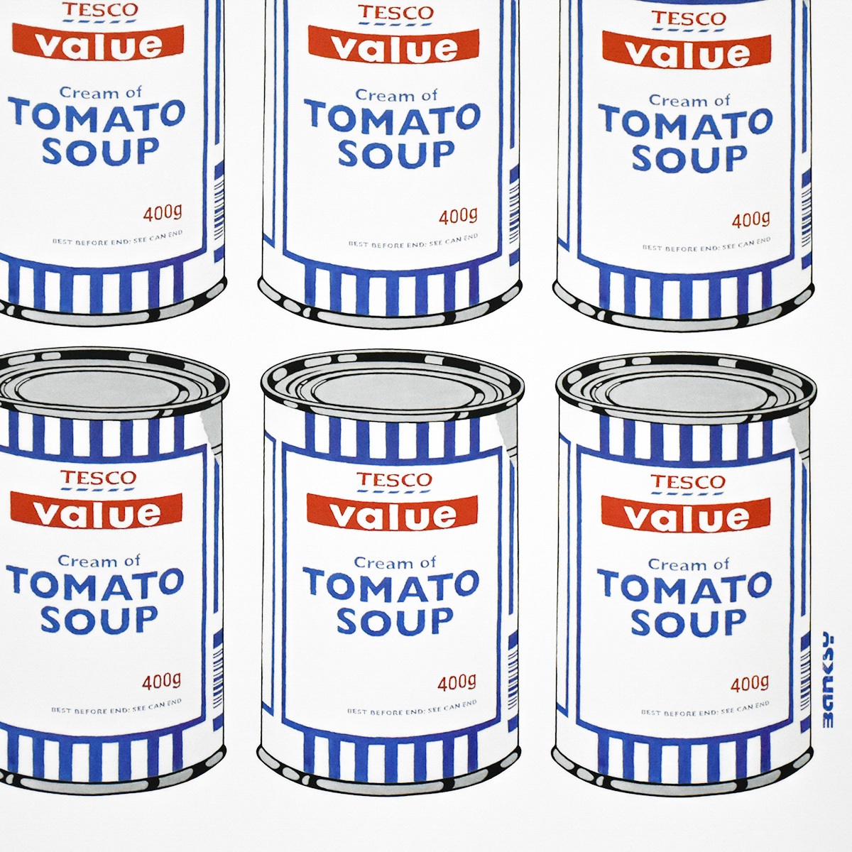 BANKSY Banksy Soup Cans (with Original POW Tube) POSTER