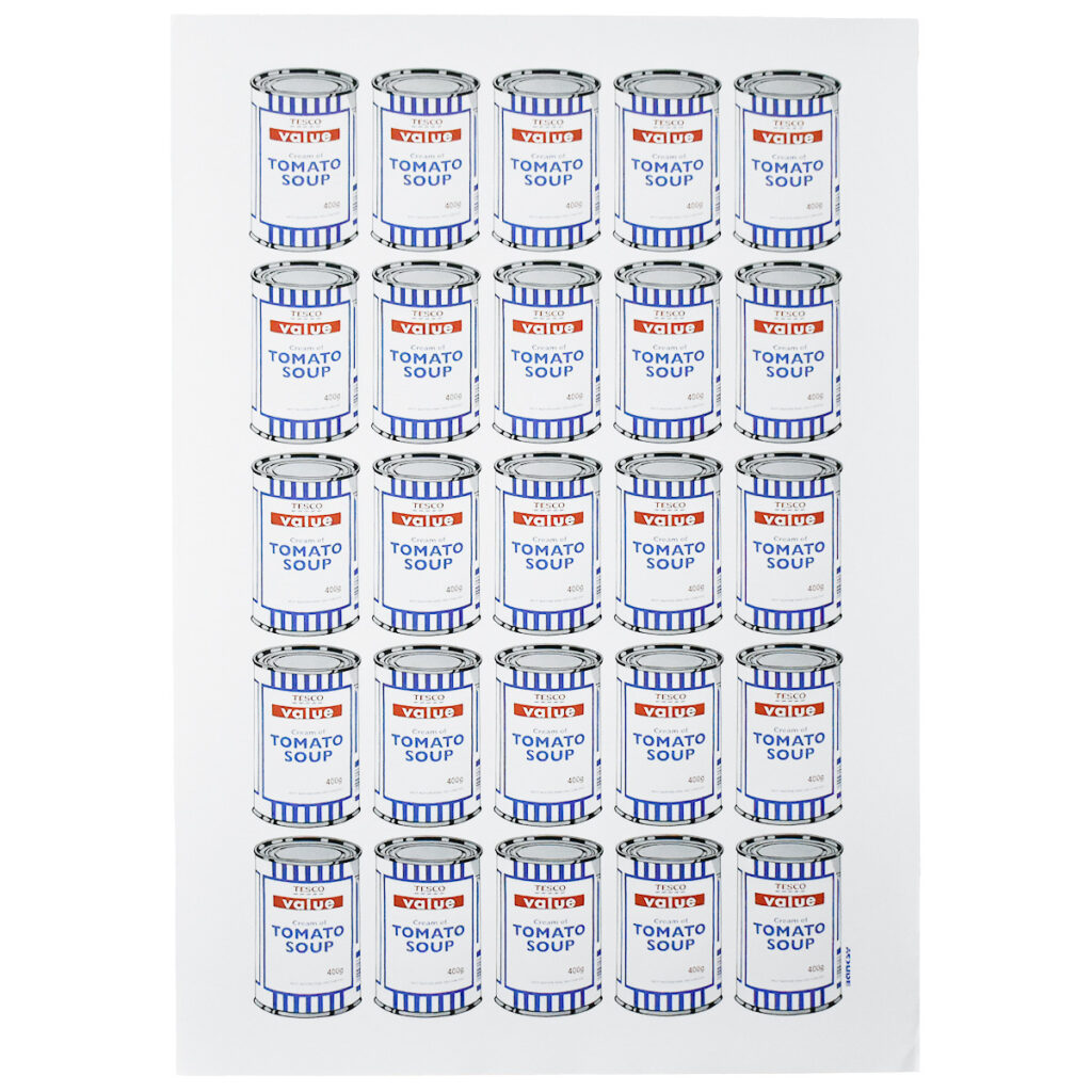 Banksy Soup Cans (with Original POW Tube)