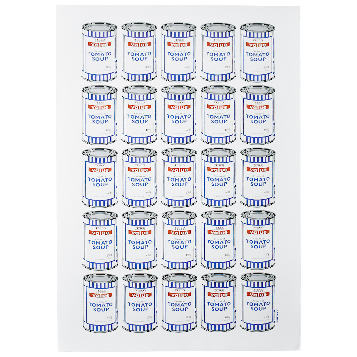 banksy soup cans print