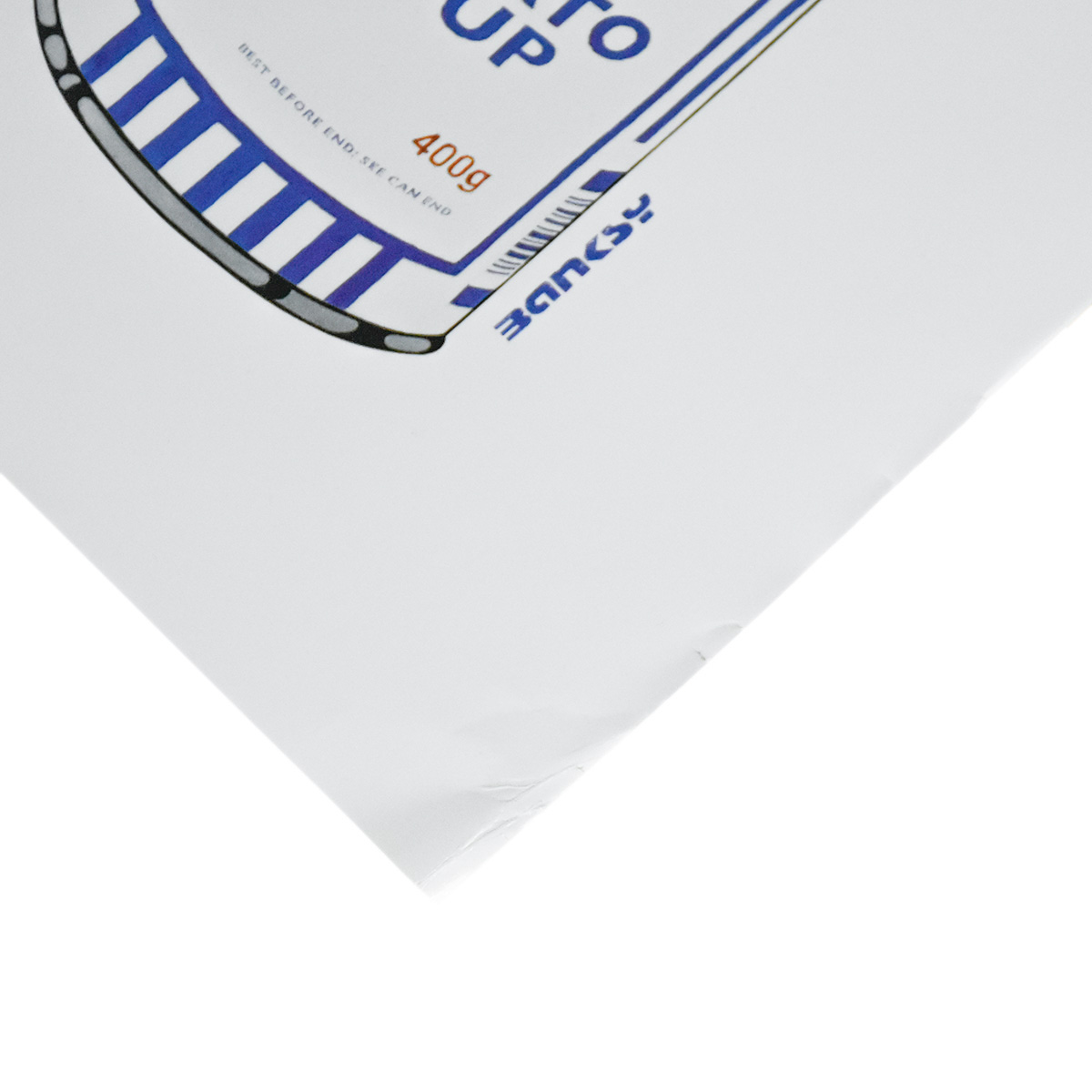 bottom right corner banksy soup cans print showing printed banksy signature