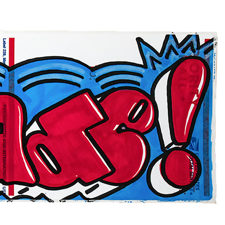 right side of blade double sticker subwayl art
