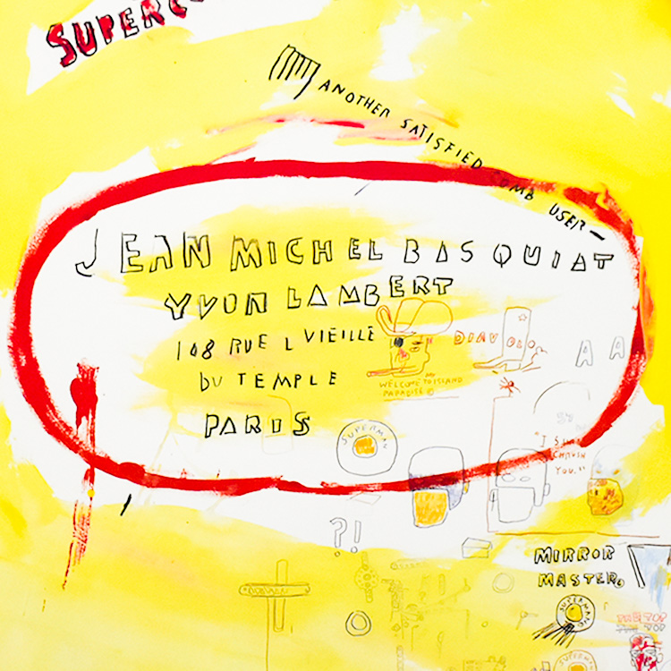 middle of jean michel basquiat supercomb print exhibition info