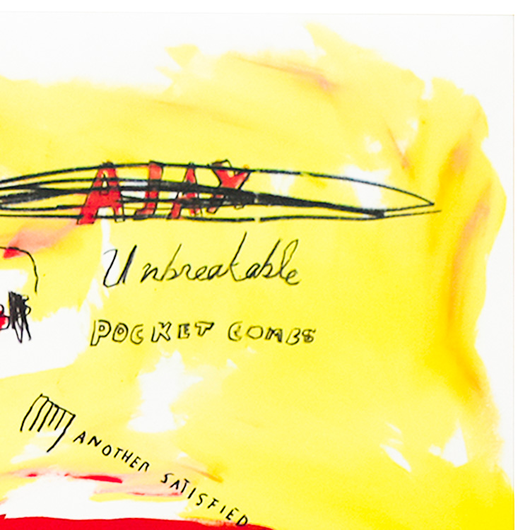 top left of jean michel basquiat supercomb print