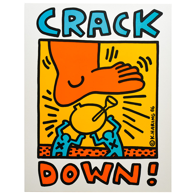 Keith Haring Crack Down Poster