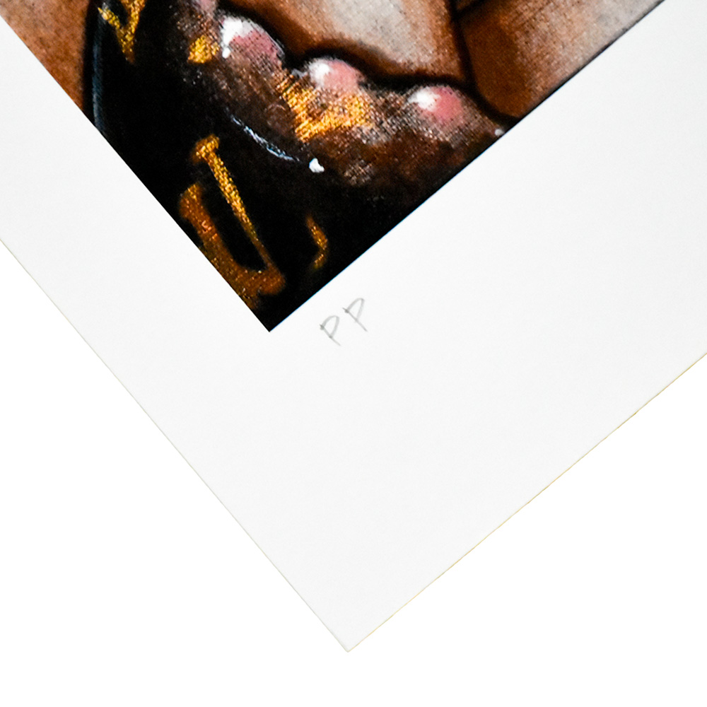 showing bottom left with pp mark on mimi yoon octopussy printers proof print